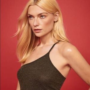 Reformation Jazmine Top - Gold - Small - NWT!